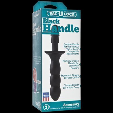 Тримач-руків&rsquo;я Doc Johnson з кріпленням Vac-U-Lock - Black Handle для іграшок &mdash; купити в інтим-бутику EroticToys