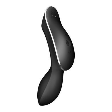 Вакуумний стимулятор з вібрацією Satisfyer Curvy Trinity 2 Black &mdash; купити в інтим-бутику EroticToys