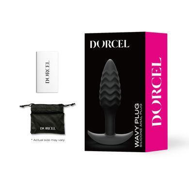 Анальна пробка Dorcel WAVY PLUG, діаметр 3 см, силікон &mdash; купити в інтим-бутику EroticToys