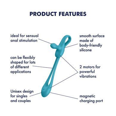 Мультивібратор Satisfyer Plug & Play 1, для неї та для нього, 2 мотори &mdash; купити в інтим-бутику EroticToys