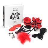 BDSM-набір Art of Sex &ndash; Soft Touch BDSM Set, червоний, 9 предметів &mdash; купити в інтим-бутику EroticToys