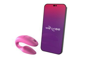 Смарт-вібратор для пар We-Vibe Sync 2 Rose, 10 віброрежимів, пульт ДК &mdash; купити в інтим-бутику EroticToys