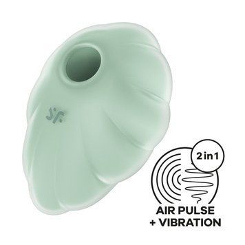 Вакуумний стимулятор з вібрацією Satisfyer Cloud Dancer Mint &mdash; купити в інтим-бутику EroticToys