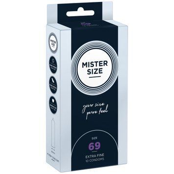 Презервативи Mister Size - pure feel - 69 (10 condoms), товщина 0,05 мм &mdash; купити в інтим-бутику EroticToys