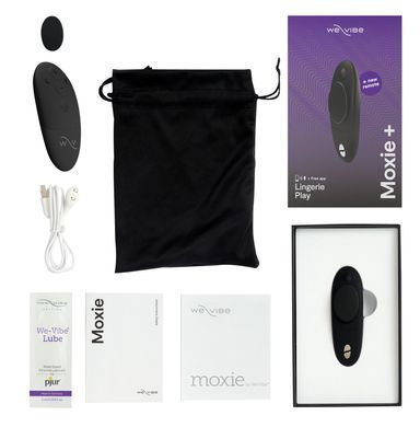 Смарт-вібратор у трусики We-Vibe Moxie+ Satin Black, оновлений пульт ДК &mdash; купити в інтим-бутику EroticToys