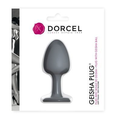 Анальна пробка Dorcel Geisha Plug з кулькою всередині, створює вібрації, макс. діаметр 3,2см &mdash; купити в інтим-бутику EroticToys