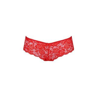 Трусики-бразиліана з квіткового мережива Passion RAJA THONG S/M, red &mdash; купити в інтим-бутику EroticToys
