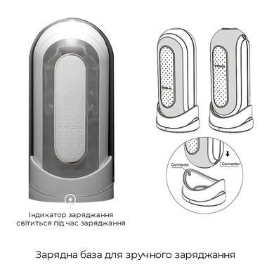 Вібромастурбатор Tenga Flip Zero Electronic Vibration White, змінна інтенсивність, розкладний &mdash; купити в інтим-бутику EroticToys