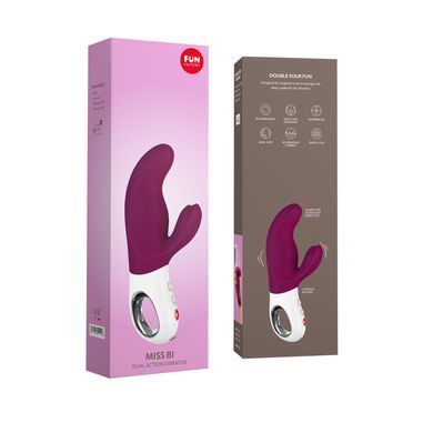 Вібратор-кролик Fun Factory MISS BI grape/white (м'яте паковання!!!) &mdash; купити в інтим-бутику EroticToys
