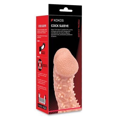 Насадка на член Kokos Cock Sleeve CS 009 L &mdash; купити в інтим-бутику EroticToys