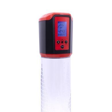 Автоматична вакуумна помпа Men Powerup Passion Pump Red, LED-табло, перезаряджувана, 8 режимів &mdash; купити в інтим-бутику EroticToys