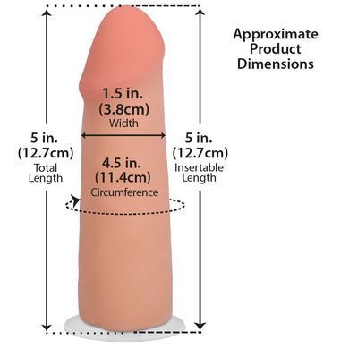 Фалоімітатор Doc Johnson The Realistic Cock ULTRASKYN - 5 Inch Vanilla &mdash; купити в інтим-бутику EroticToys
