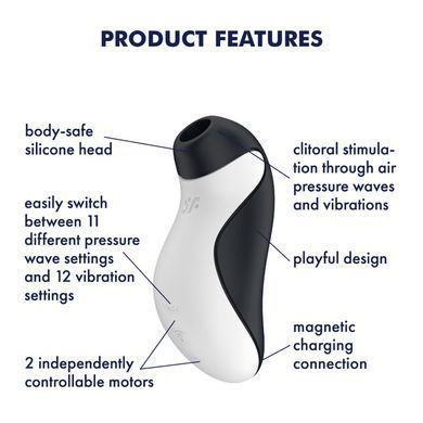 Замовити анонімно: Вакуумний стимулятор з вібрацією Satisfyer Orca Вакуумний стимулятор з вібрацією Satisfyer Orca — купити в інтим-бутику EroticToys