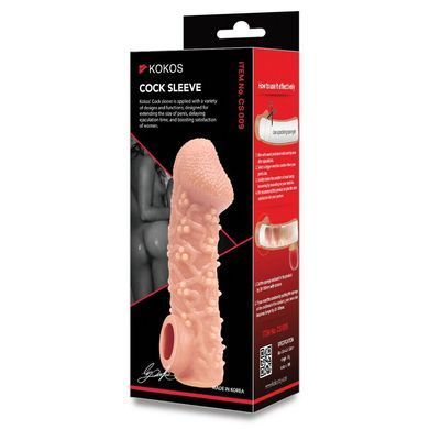 Насадка на член Kokos Cock Sleeve CS 009 L &mdash; купити в інтим-бутику EroticToys