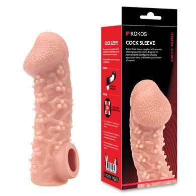 Насадка на член Kokos Cock Sleeve CS 009 L &mdash; купити в інтим-бутику EroticToys