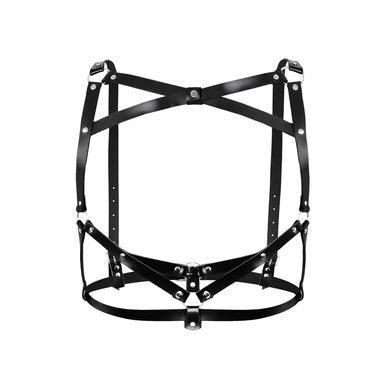 Портупея жіноча шкіряна Art of Sex - Leather Sheron L-2XL, чорна &mdash; купити в інтим-бутику EroticToys