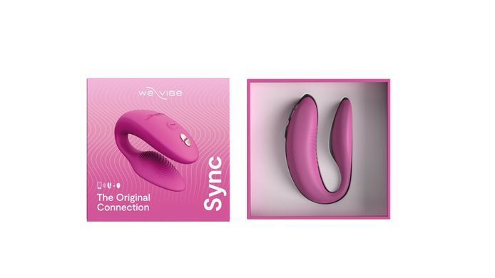 Смарт-вібратор для пар We-Vibe Sync 2 Rose, 10 віброрежимів, пульт ДК &mdash; купити в інтим-бутику EroticToys