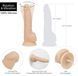 Фалоімітатор з вібрацією та ротацією Naked ADDICTION James 8&Prime; Rotating & Vibrating Dong, пульт ДК в інтим-бутику EroticToys