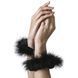 Наручники металеві Adrien Lastic Handcuffs Black з чорним пухнастим оздобленням в інтим-бутику EroticToys