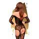 Бодістокінг з флористично-геометричним орнаментом Penthouse - Top-Notch Black S/L в інтим-бутику EroticToys