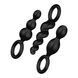 Набор анальных игрушек Satisfyer Plugs black (set of 3) - Booty Call (м'яте паковання!!!)